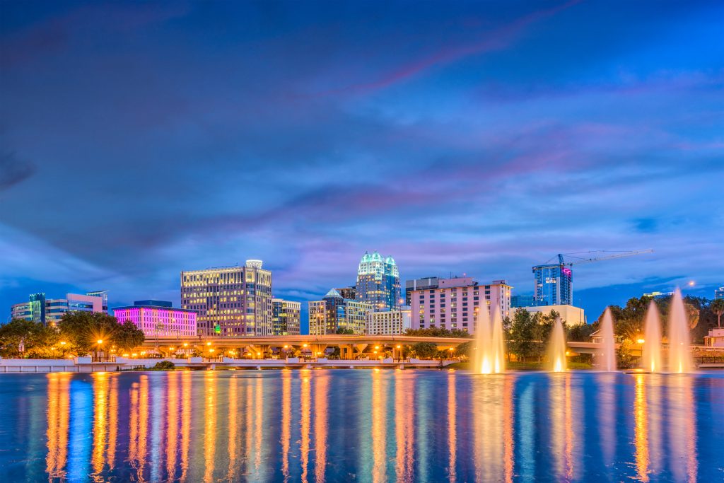 Orlando Florida Skyline, orlando nightlife